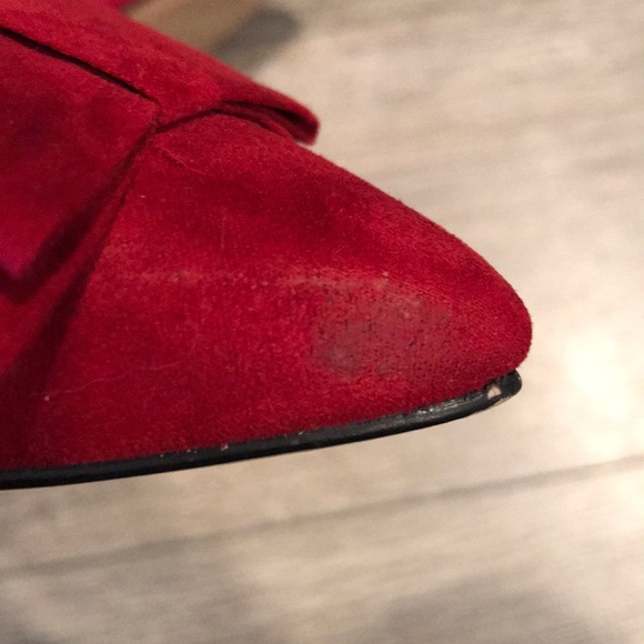 APT 9 Red Bow Heels - Picture 4 of 7